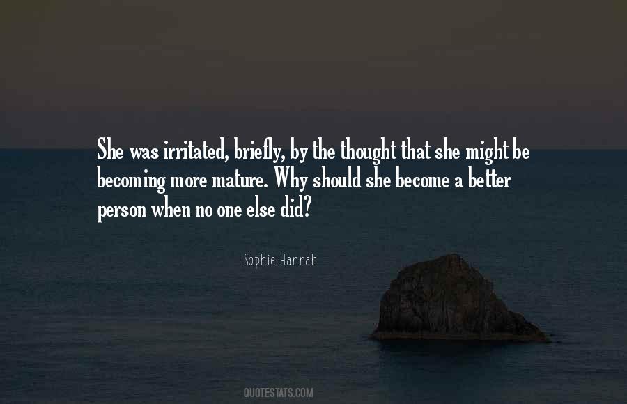 Quotes About Mature Person #1588868