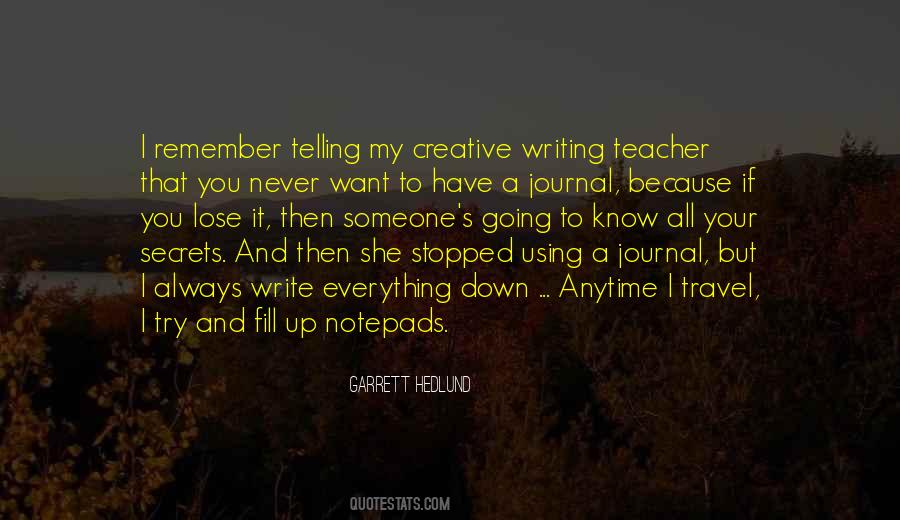Quotes About Notepads #312853