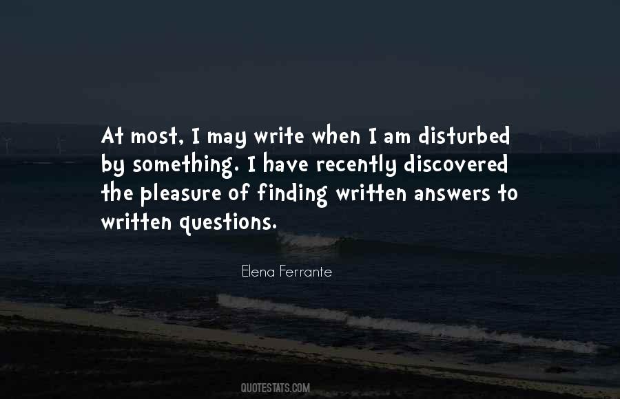 Quotes About Not Finding Answers #1520062