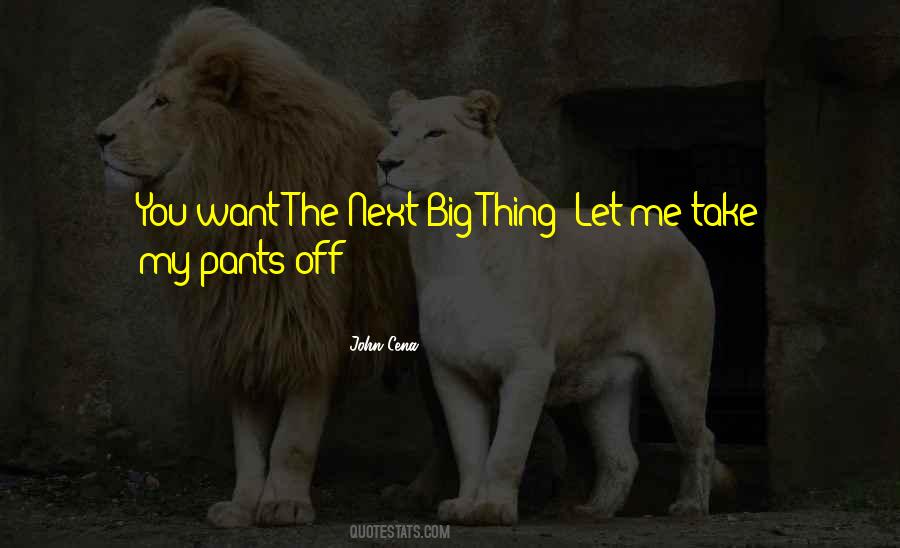 Next Big Thing Quotes #853853