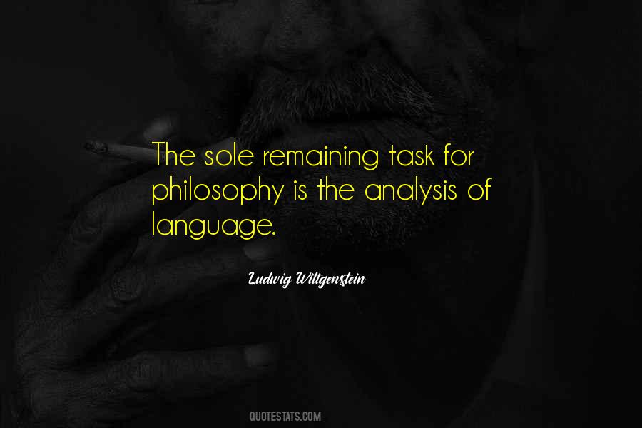 Quotes About Philosophy Of Language #1401702