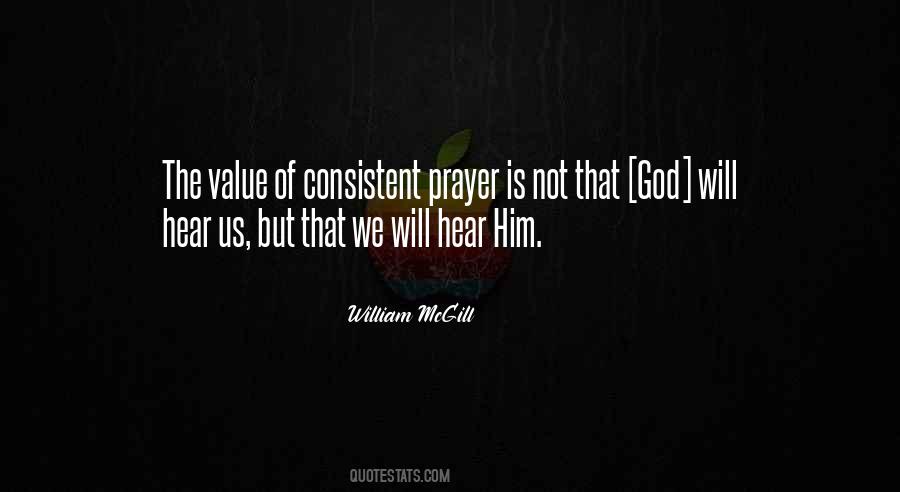 Consistent Prayer Quotes #1410479