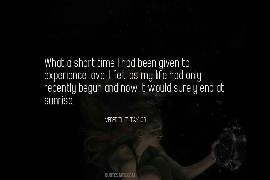 Quotes About Love Time And Death #1328244