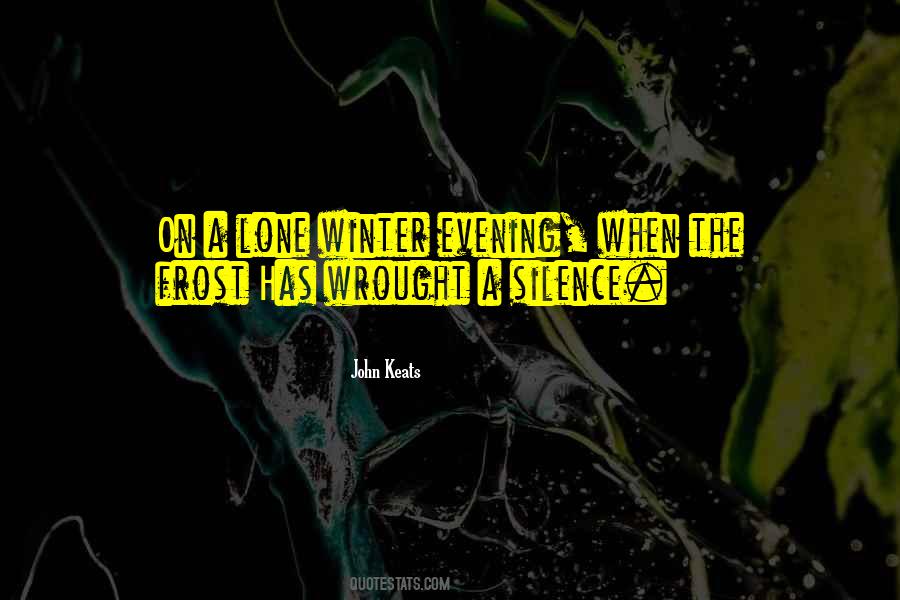 Winter Evening Quotes #1736840