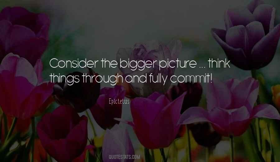 Quotes About The Bigger Picture #721372