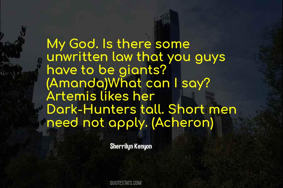 Quotes About Tall Guys #1157106