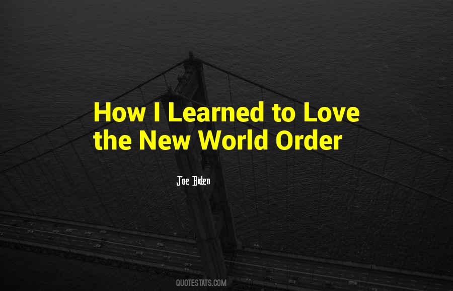 Quotes About New World Order #1850006