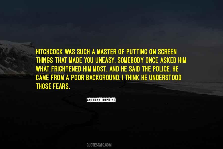 Quotes About Hitchcock #589833