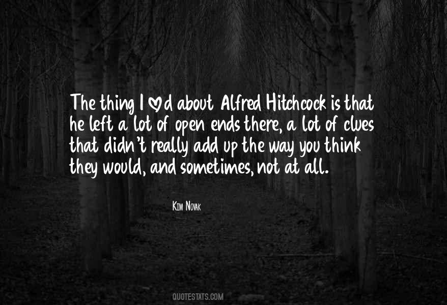 Quotes About Hitchcock #625196