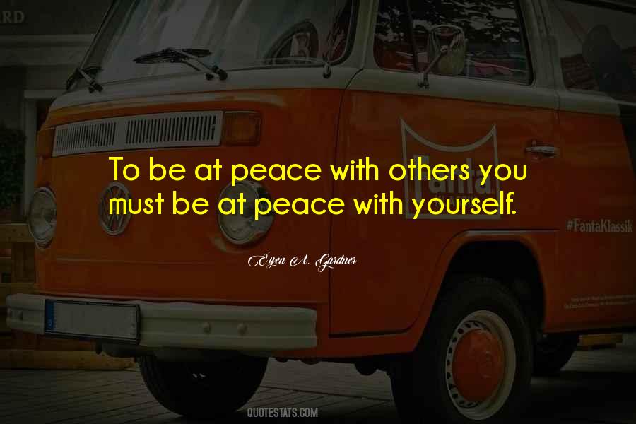 At Peace Quotes #1058449