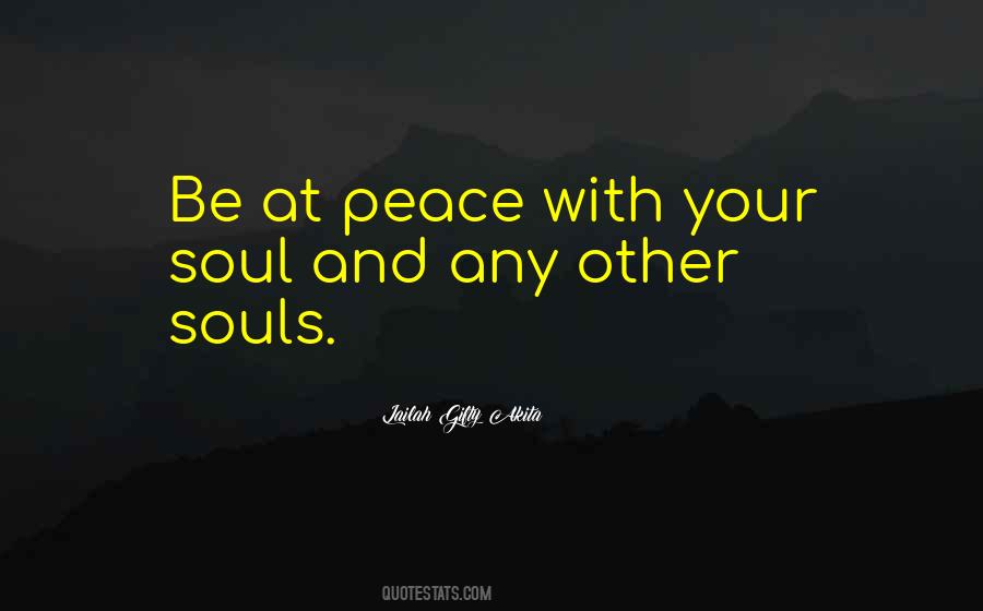 At Peace Quotes #989881