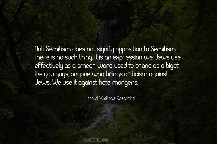 Anti Semitism Quotes #589919