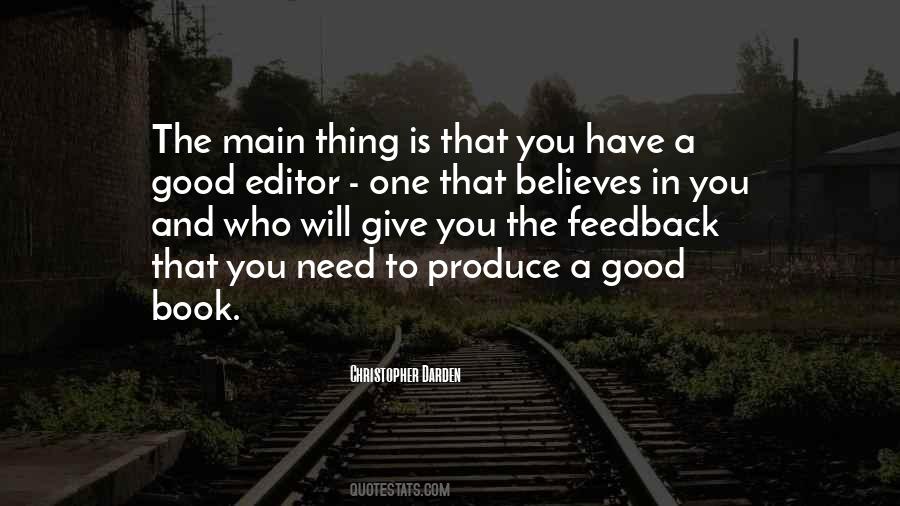 Quotes About Good Editors #1510927