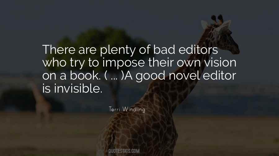 Quotes About Good Editors #173513