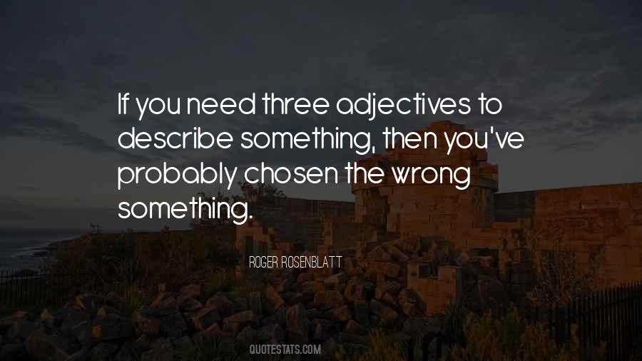 Adjectives For Quotes #59266