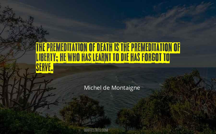 Quotes About Premeditation #503175