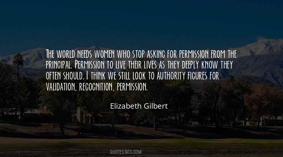 Quotes About Asking Permission #497524