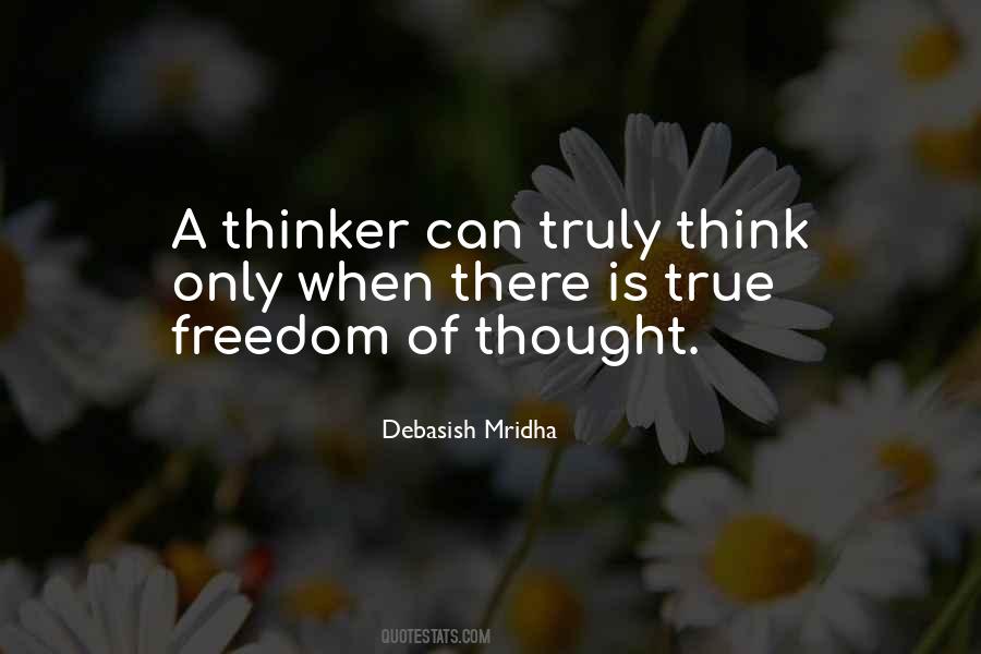 Quotes About Freedom Of Thought #1149370