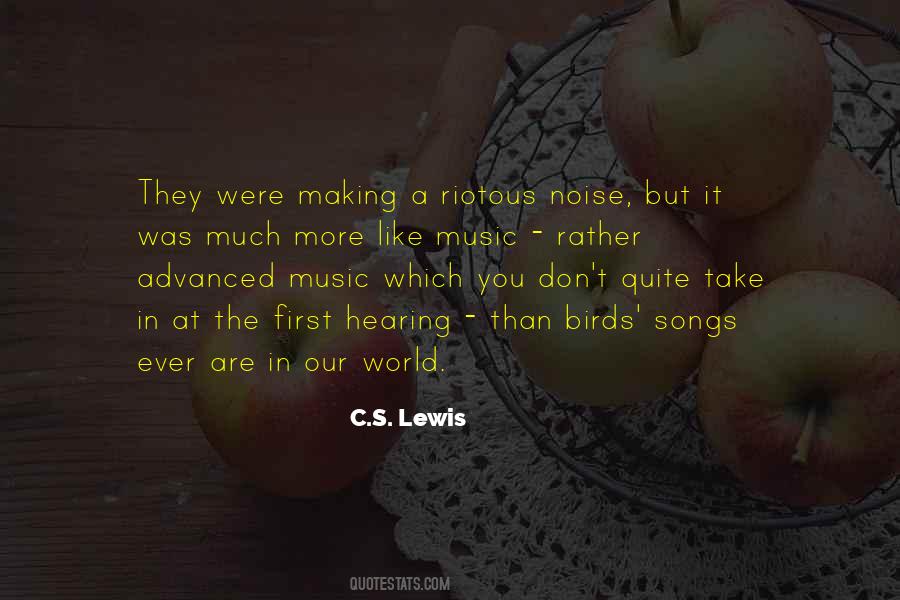 Quotes About Hearing Music #1166891