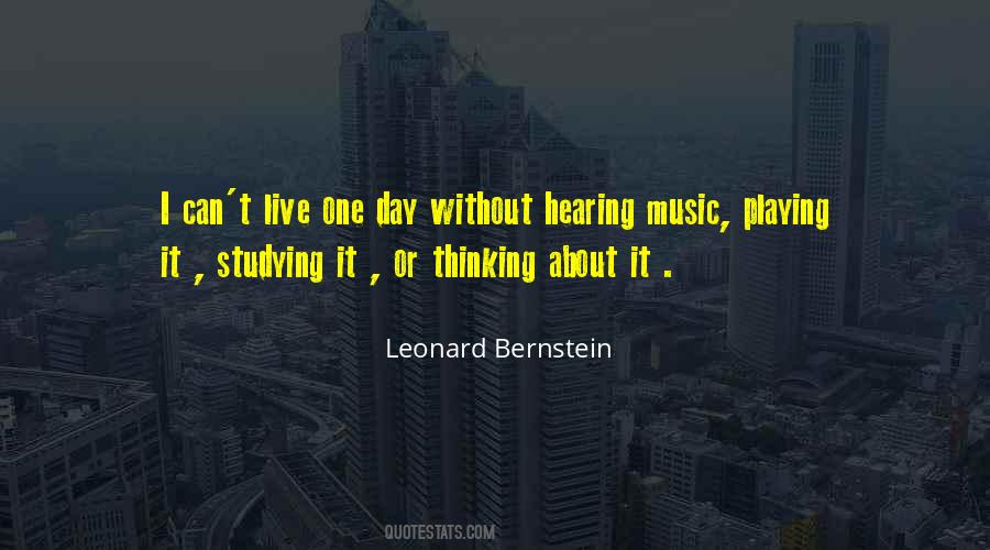 Quotes About Hearing Music #950113