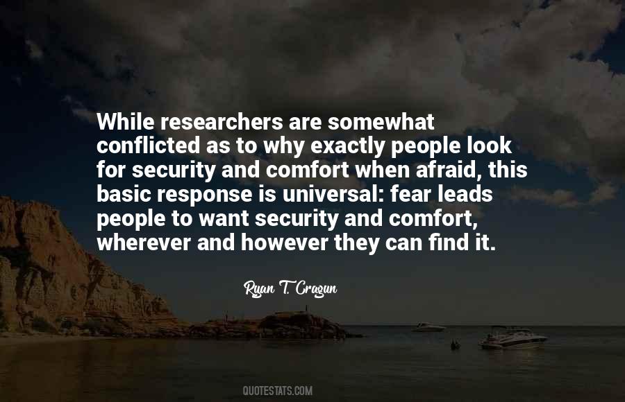 Quotes About Comfort And Security #1127222