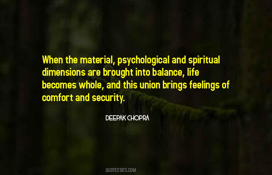 Quotes About Comfort And Security #1688799