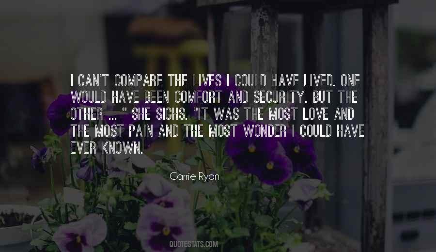 Quotes About Comfort And Security #39876