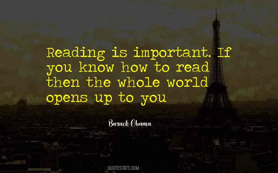 Quotes About Importance Of Reading #104349