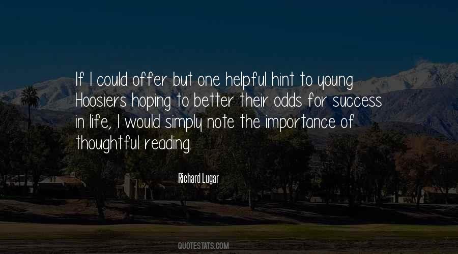 Quotes About Importance Of Reading #1573872