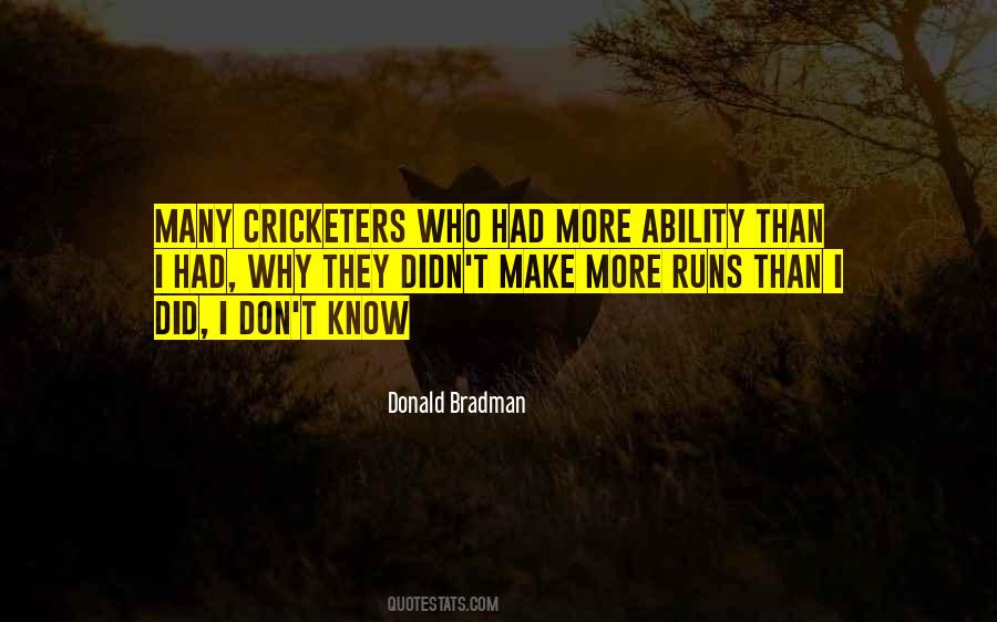 Quotes About Bradman #318386