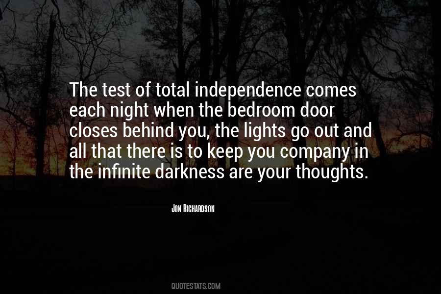 Darkness Of Night Quotes #551206