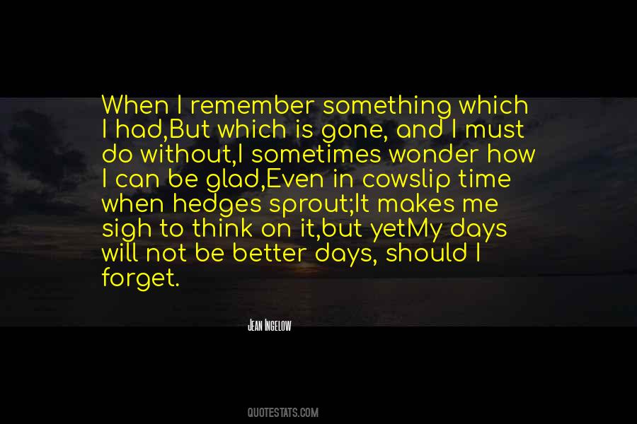 Quotes About Better Days #1826264