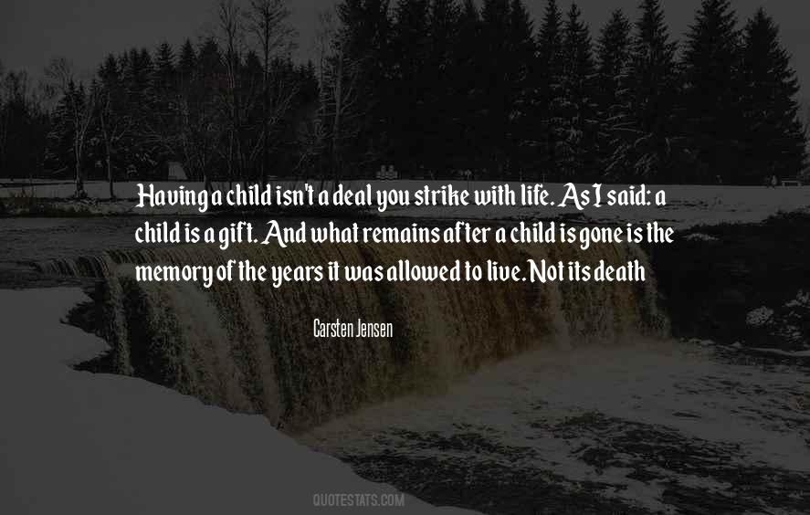 Quotes About A Child's Death #188274