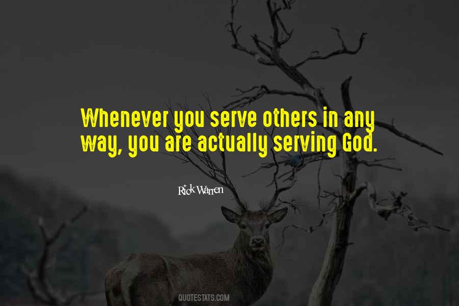 Quotes About Serving God #1539681