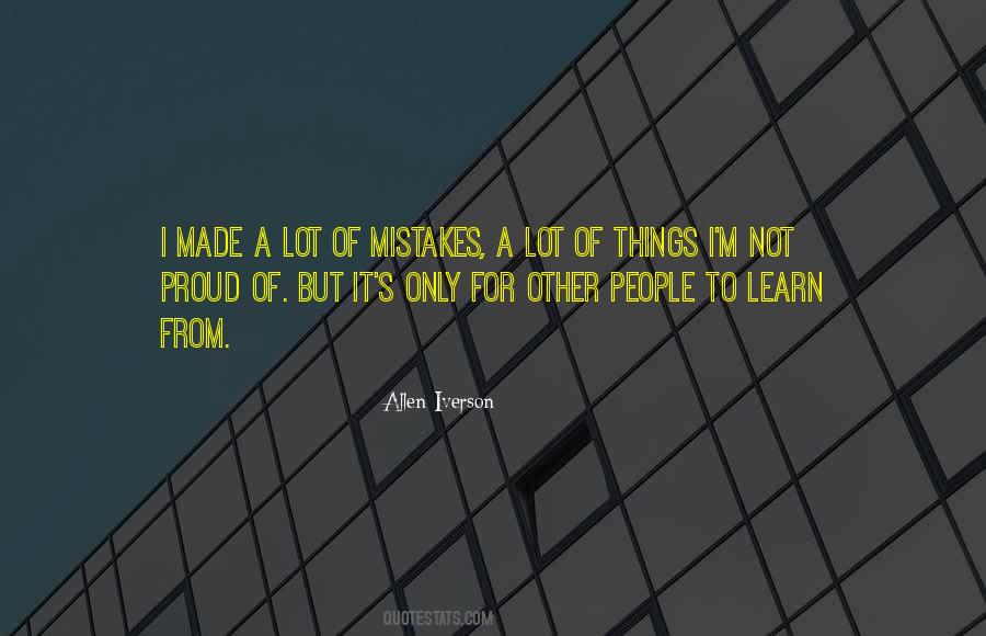 Quotes About Other People's Mistakes #1834783