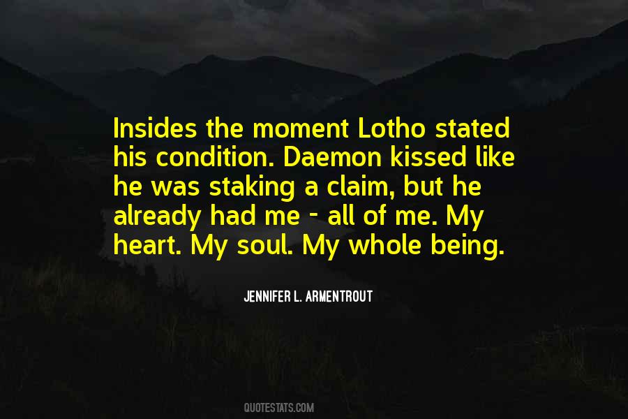 Moment We Kissed Quotes #116984