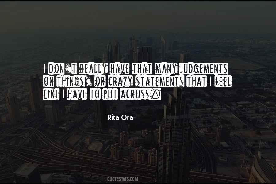 Quotes About Rita Ora #158965