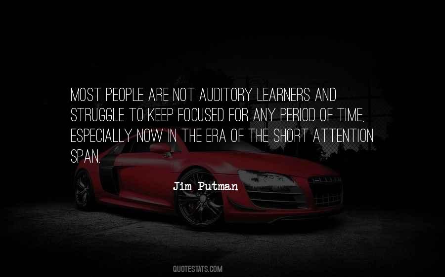 Quotes About Auditory #1707526