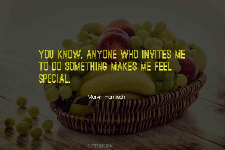 Feel Special Quotes #1684618