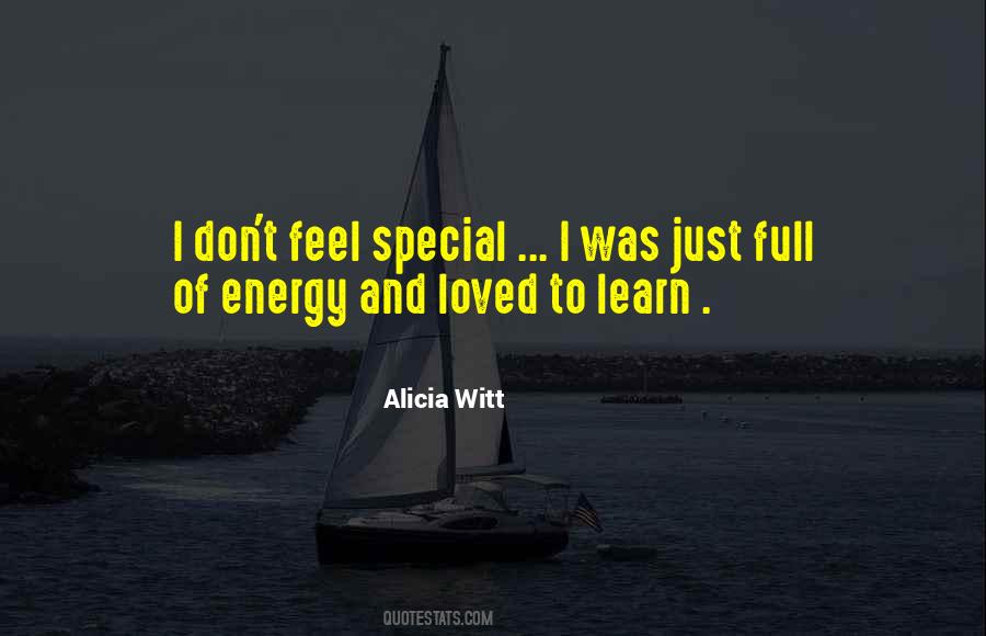 Feel Special Quotes #1731310