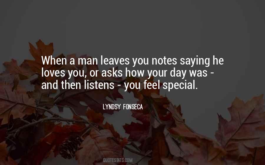 Feel Special Quotes #883713