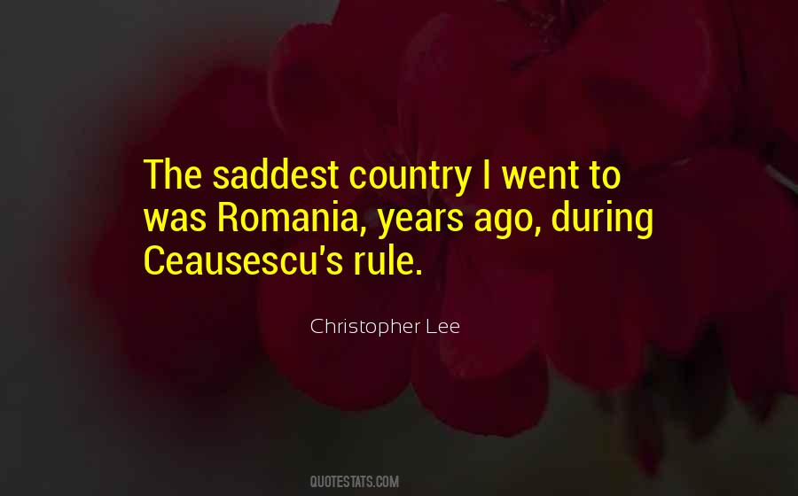 Quotes About Romania #146547