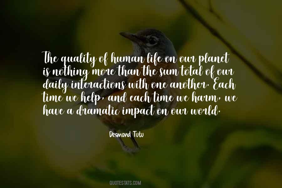 Quotes About Impact On The World #43095