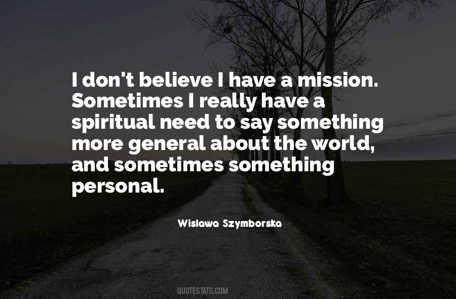 Personal Mission Quotes #138283