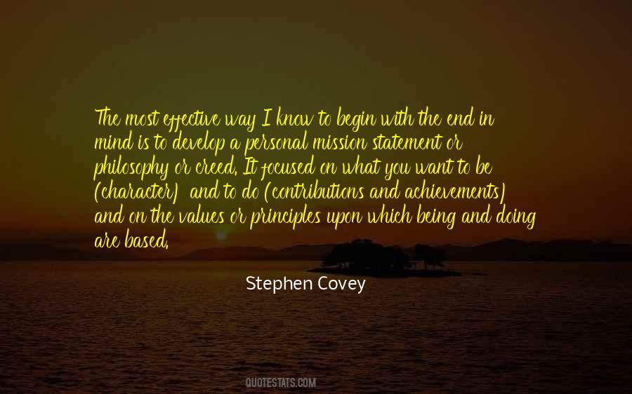 Personal Mission Quotes #1723586