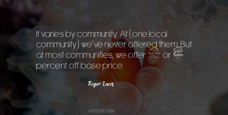 Quotes About Local Community #1456338