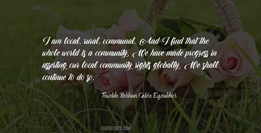 Quotes About Local Community #505342