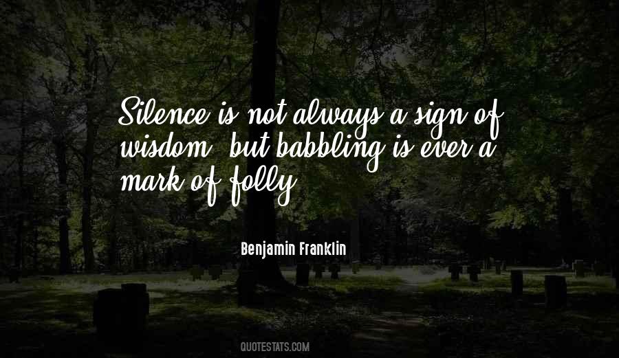 Quotes About Folly #1405450