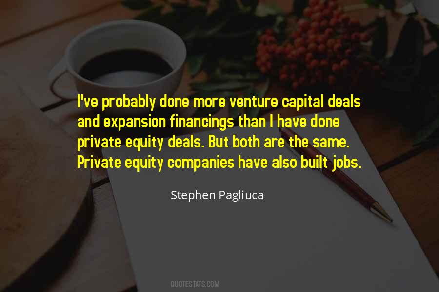 Quotes About Venture Capital #1118904