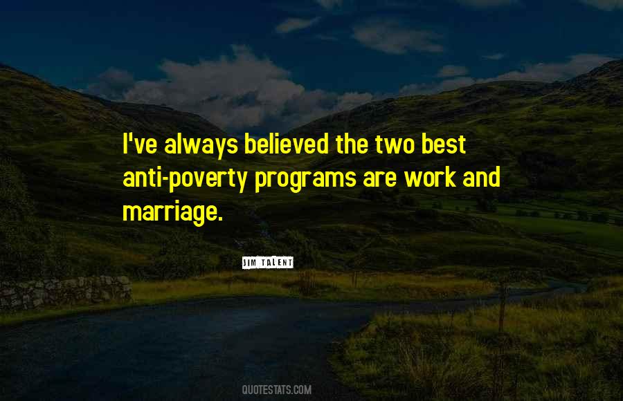 Anti Poverty Programs Quotes #594107